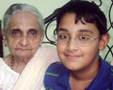 Description: Siddharth with Amma - August 2010
