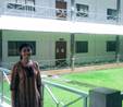 Description: Archana in front of ECE lecture halls (ASE, Coimbatore) (August 2010)